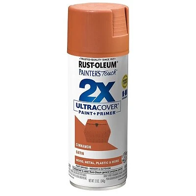 Painter's Touch 2X Spray Paint, Satin Cinnamon, 12-oz.
