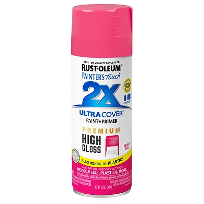 Painter's Touch 2X Premium High-Gloss Spray Paint, Desert Rose, 12-oz.