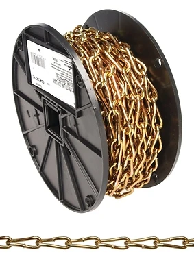 Campbell 0723167 Twist Link Coil Chain, #3, 240 lb, 50 Ft.