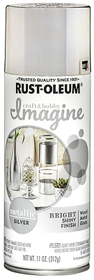 11 Oz. Silver Imagine Metallic Spray Paint 355101 - Pack Of 4