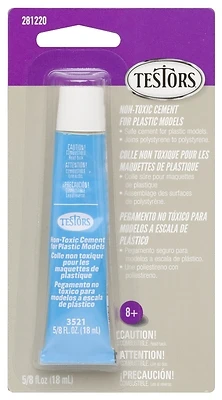 Testors 281220 General Purpose Plastic Cement Glue, 0.625 oz.