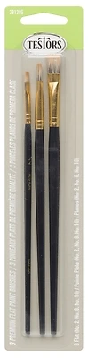 Testors 281205 Craft & Hobby Paint Brush Kit, Blue, 3-Pack