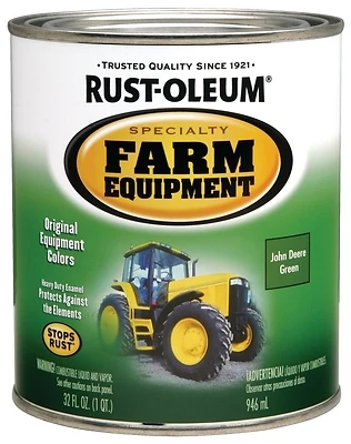 Rust-Oleum 280108 Specialty Farm Equipment Enamel Paint, John Deere Bright Green, Qt.