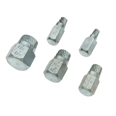 Superior Tool 5250 Bolt Extractor Kit, Steel, 5-Piece