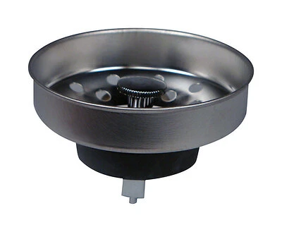 US Hardware P-608C Basket Strainer, Stainless Steel, Brushed Stainless Steel
