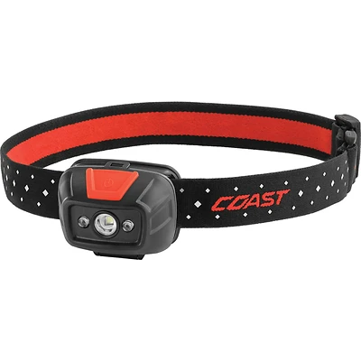 Coast FL19 21586 LED Headlamp, 330 Lumens, Dual-Color, AAA Battery