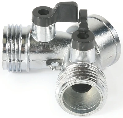 Camco 20114 Y Shut-Off Valve, Resilient Plastic, Garden Hose