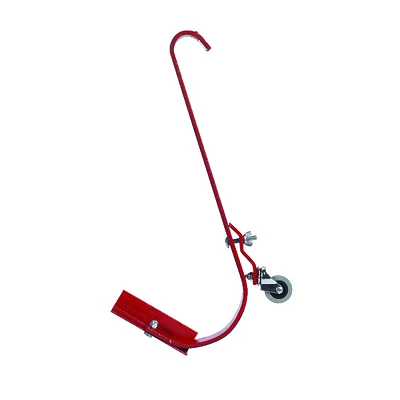 Qualcraft 2481 Ladder Hook With Wheel, Steel, Powder-Coated