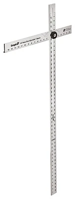 48 In. Heavy-duty Adjustable Aluminum T-square With Multiple Angle Markings
