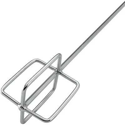QEP 61205 Mixing Paddle, 24 In., 3/8 In. Shaft, Chrome Steel