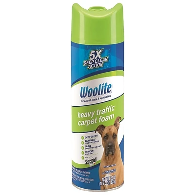 Woolite 0820 Heavy-Traffic Carpet Cleaner Foam, 22 oz.