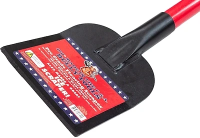 6 In. W Steel Angled Head Floor Scraper With Fiberglass Handle