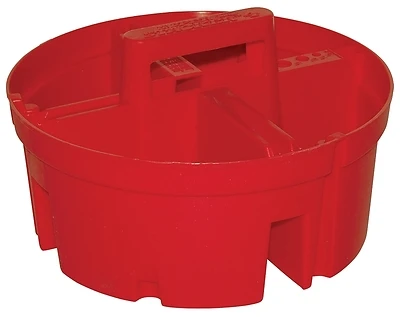 15054 10.5 In. Red 4-compartment Super Stacker Small Parts Organizer