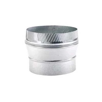 Galvanized 7 Inch X 8 Inch Large End Crimped Taper Increaser, Model 7x8-312