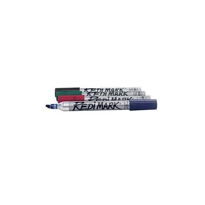 Dixon Ticonderoga Redimark Green 87140 Chisel Point Marker, 12 Pack, 6 Inch Metal Barrel
