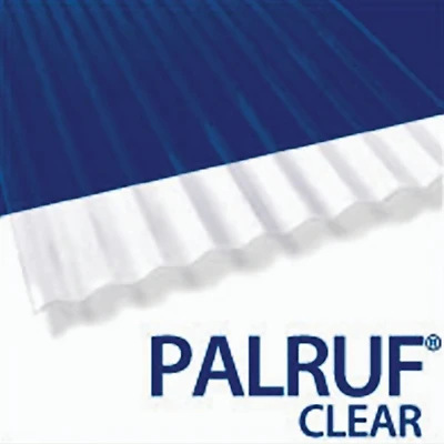 26 In. W X 144 In. L Clear Pvc Roof Panel - Durable Corrugated Design