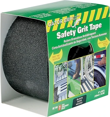 Gator Grip RE160 Traction Tape, 4 In. X 60 Ft., Black