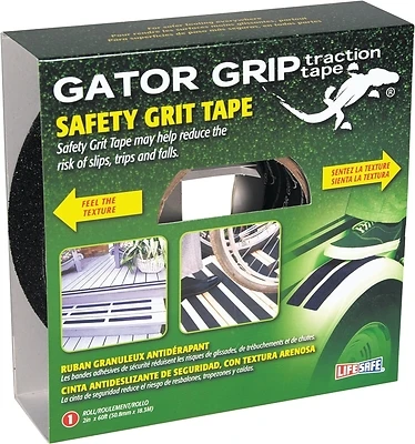Gator Grip RE142 Anti-Slip Grit Tape, Black, 2 In. X 60 Ft.