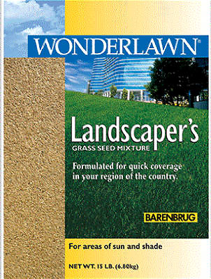 Barenbrug Landscaper 46615 All-Purpose Grass Seed Mix, 15 Lbs.