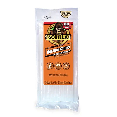 Hot Glue Sticks, 8 In., 20-Ct.