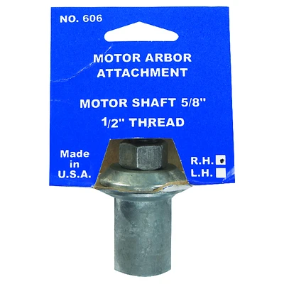 Chicago Die Cast 606-6 Motor Arbor Attachment, Fits 5/8 In. Shaft