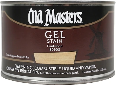 Old Masters 80908 Gel Stain, Oil-Based, Fruitwood, 1-Pt.