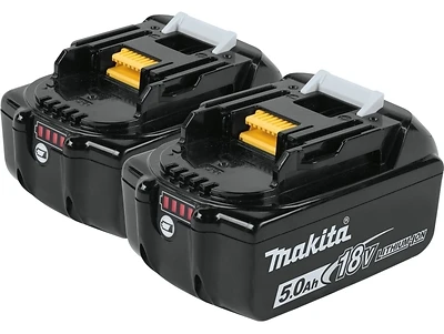 Makita BL1850B-2 LXT Lithium-Ion Battery, 18-Volt, 5.0Ah, 2-Pack