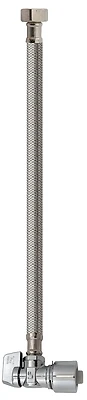 Keeney Toilet Supply Tube, Quick Lock Angle Valve, 5/8 x 20 In.