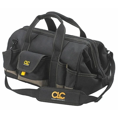 25-pocket 18 In. Megamouth Tool Bag With Adjustable Shoulder Strap
