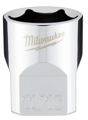 Milwaukee 45-34-9067 3/8 In. Drive 11/16 In. 6-Point Shallow Socket
