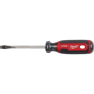 1/4 In. X 4 In. Cushion Grip Slotted Screwdriver Mt206 - Usa Made