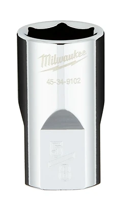 1/2 In. Drive 5/8 In. 6-point Shallow Standard Socket With Four Flat Sides