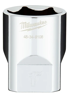Milwaukee 45-34-9108 1/2 In. Drive 1 In. 6-Point Shallow Socket