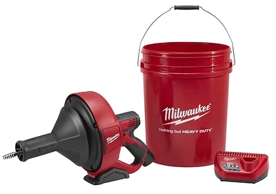 M12 12 Volt Lithium-ion Cordless Drain Auger Kit With 25 Ft Cable