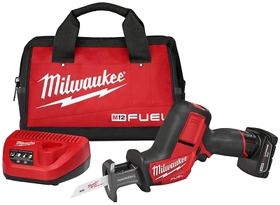Milwaukee M12 2520-21XC Hackzall Brushless Reciprocating Saw Kit, 12V, 4.0 Ah Battery