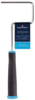 Benjamin Moore U73600-012 Mini Paint Roller Frame, Soft Grip, 4 In.