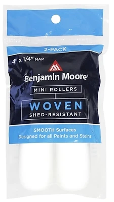 Benjamin Moore U66300-018 Woven Mini Roller Cover, 4 x 0.25 In., 2-Pack