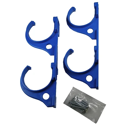 Jed Pool 80-225 Pole and Hose Hanger, Double-Hook, Plastic, 4-Pc.