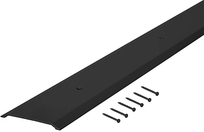 M-D Building Products 11822 Flat Threshold, Aluminum & Vinyl, 1-3/4 x 1/8 x 36 In., Matte Black