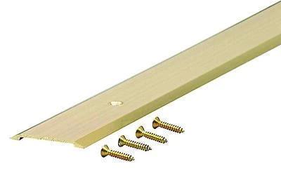 36" L X 1-3/4" W X 1/8" H Brite Gold Aluminum Threshold