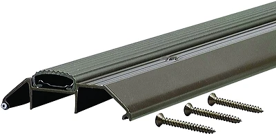 High 36" L X 3-3/4" W X 1-1/8" H Bronze Aluminum Threshold With Vinyl Seal
