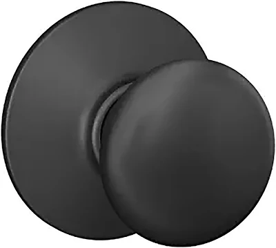 Schlage F10GPLY622 Plymouth Closet Door Knob, Matte Black