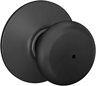 Privacy Lock,Plymouth Knob, Matte Black