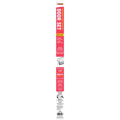 Frost King VA17H Aluminum & Vinyl Door Seal Set, Gray, 3/4 In. x 17 Ft.