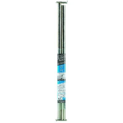 John Sterling RP0022-30/48 Adjustable Closet Rod, 1 In. Dia, 30-48 In.
