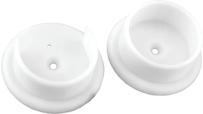 John Sterling Closet Pole Socket BC-0037, Plastic, White, 1-1/4 In. to 1-3/8 In.