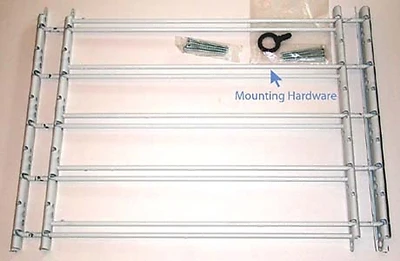 Knape & Vogt 1135 Window Security Guard, Adjustable 5-Bar, 24-42 In. W
