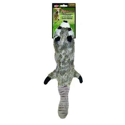 Skinneeez Raccoon Dog Toy, Stuffing Free, 24 In.