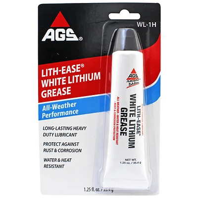 AGS WL-1H White Lithium Grease, 1.25 Oz. Tube