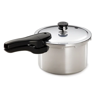 Presto 01241 Aluminum Pressure Cooker with Recipe Book, 4-Qt.
